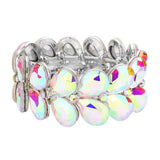 Teardrop Stone Embellished Evening Bracelet - Madeline Love - Flyclothing LLC