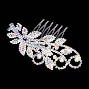 Trendy Rhinestone Sprout Hair Comb - Madeline Love - Flyclothing LLC