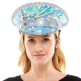 Star Pointed Sequin Bling Hat - Madeline Love - Flyclothing LLC