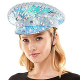 Star Pointed Sequin Bling Hat - Madeline Love - Flyclothing LLC