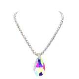Teardrop Pendant Bling Necklace - Madeline Love - Flyclothing LLC