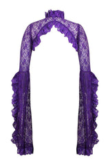 Daisy Corsets Purple Lace Shrug Bolero Jacket - Daisy Corsets - Flyclothing LLC