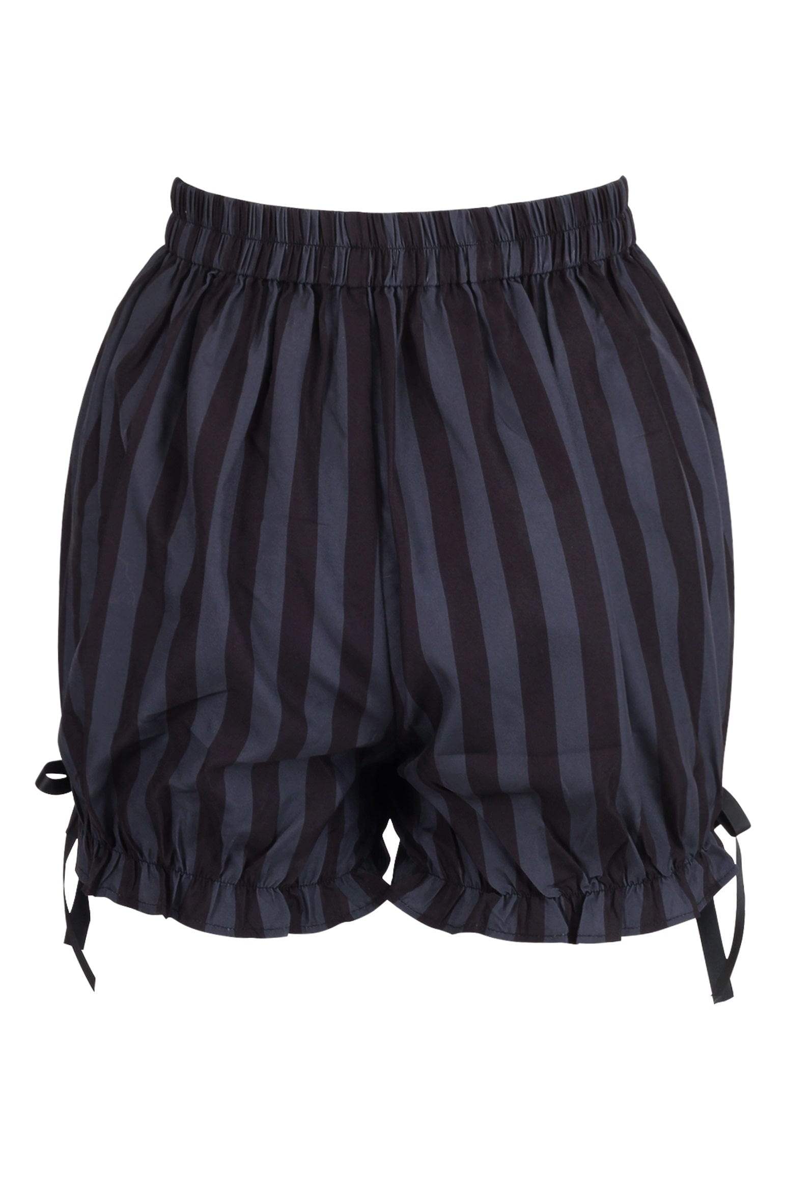 Daisy Corsets Dark Gray/Black Striped Bloomers - Daisy Corsets - Flyclothing LLC