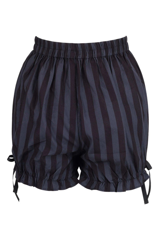Daisy Corsets Dark Gray/Black Striped Bloomers - Daisy Corsets - Flyclothing LLC