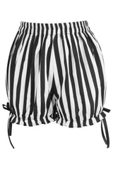 Daisy Corsets White/Black Striped Bloomers - Daisy Corsets - Flyclothing LLC