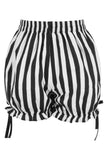 Daisy Corsets White/Black Striped Bloomers - Daisy Corsets