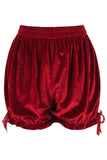 Daisy Corsets Dark Red Velvet Bloomers - Daisy Corsets