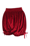 Daisy Corsets Dark Red Velvet Bloomers - Daisy Corsets