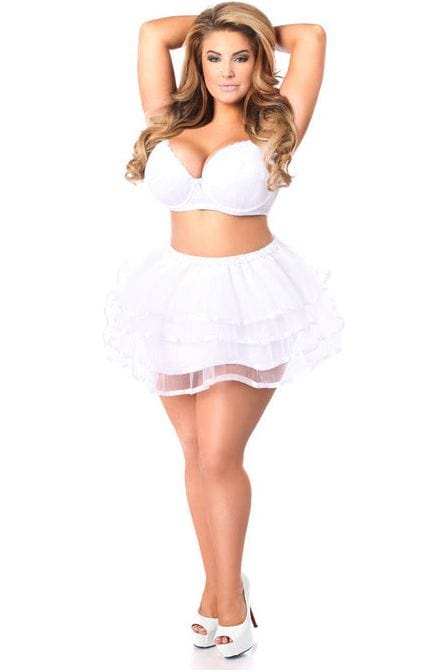 Daisy Corsets White Ribbon Tutu - Daisy Corsets - Flyclothing LLC