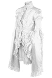 Daisy Corsets White Satin & Lace Ruffled Jacket - Daisy Corsets