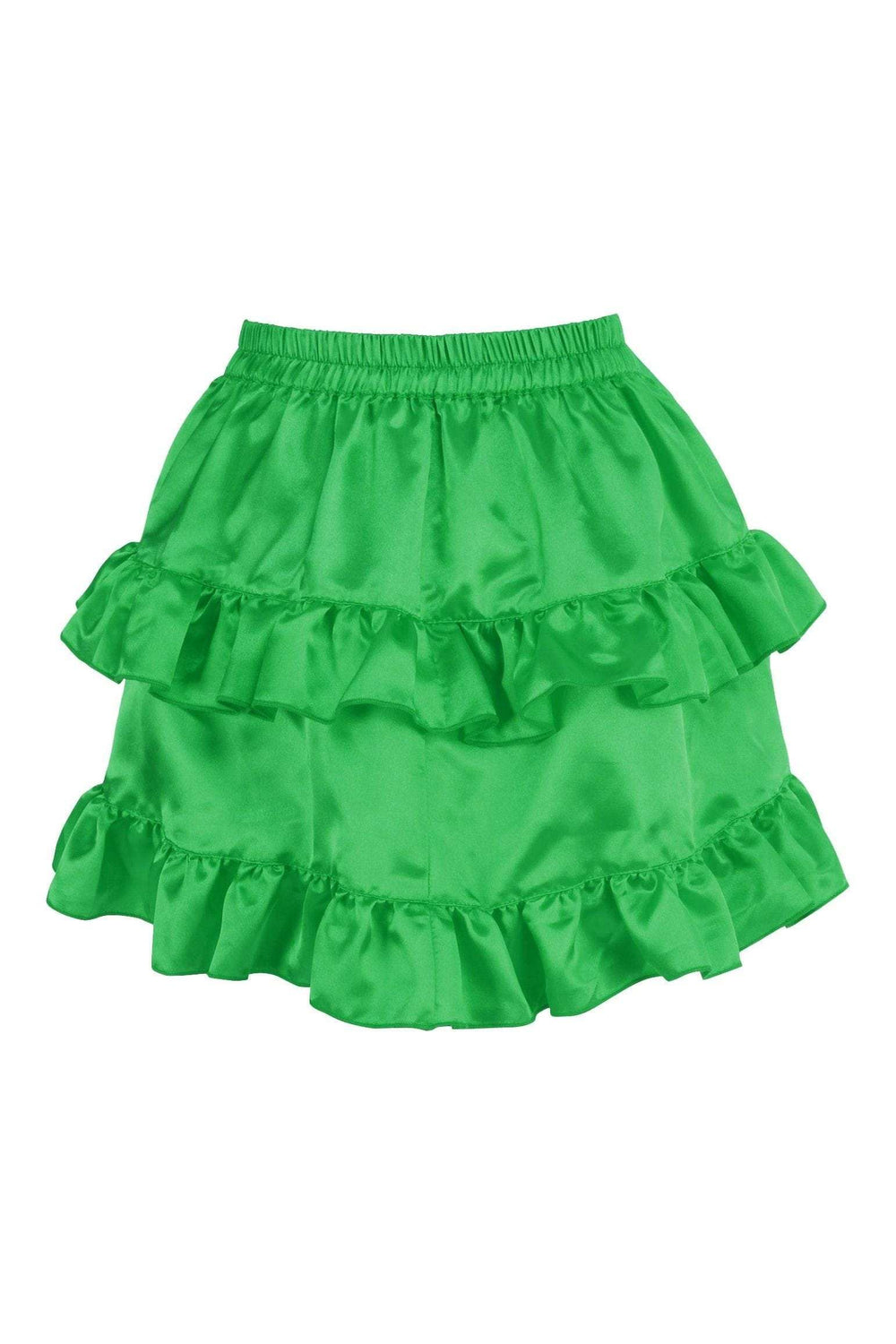 Daisy Corsets Green Satin Ruched Bustle Skirt - Daisy Corsets - Flyclothing LLC