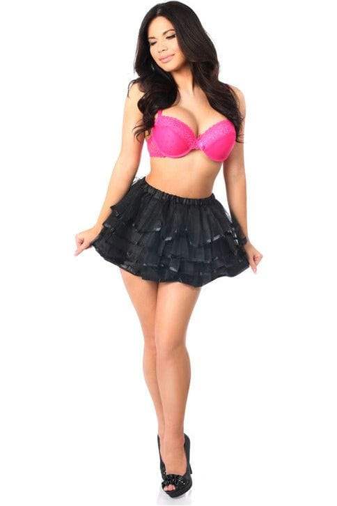 Daisy Corsets Black Ribbon Tutu - Daisy Corsets - Flyclothing LLC