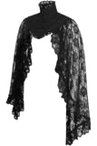 Daisy Corsets Black Lace Sleeved Bolero Jacket - Daisy Corsets