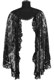 Daisy Corsets Black Lace Sleeved Bolero Jacket - Daisy Corsets