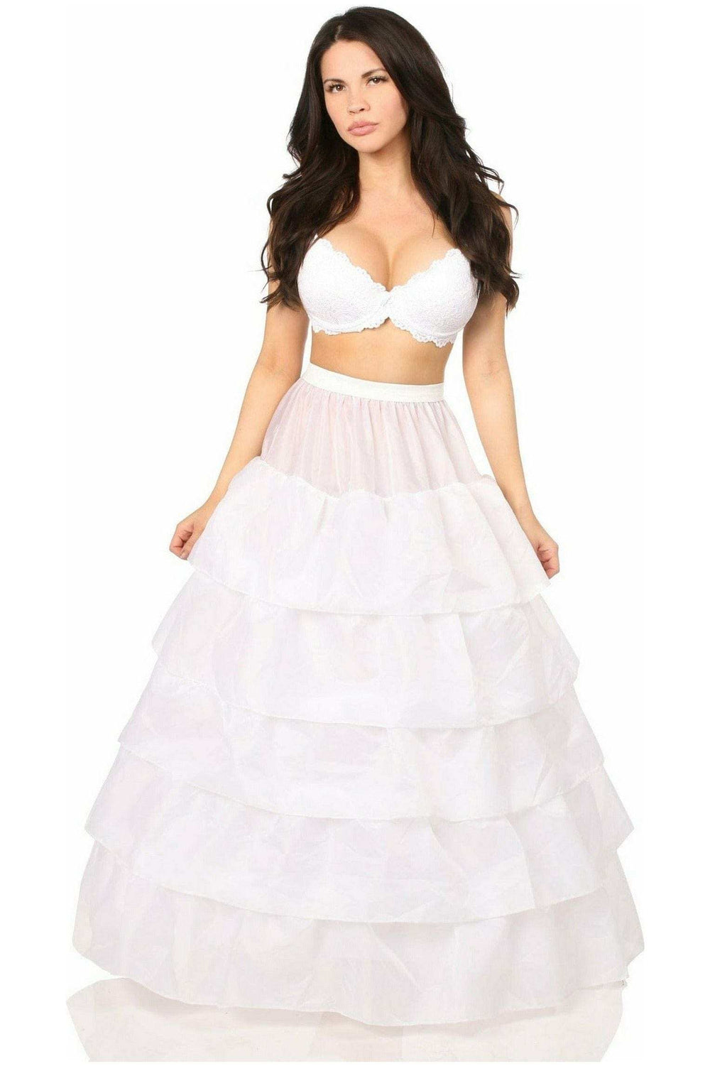Daisy Corsets White Hoop Skirt - Daisy Corsets - Flyclothing LLC