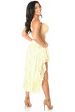 Daisy Corsets Cream Lace High Low Lace Skirt - Daisy Corsets