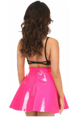 Hot Pink Patent Skirt