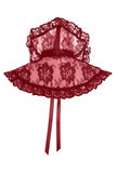 Daisy Corsets Dark Red Lace Neck Collar - Daisy Corsets