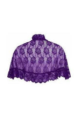 Daisy Corsets Purple Lace Cape - Daisy Corsets - Flyclothing LLC
