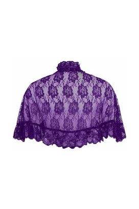 Daisy Corsets Purple Lace Cape - Daisy Corsets - Flyclothing LLC
