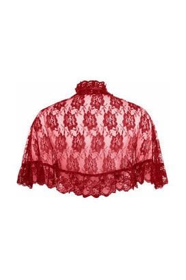 Daisy Corsets Red Lace Cape - Daisy Corsets