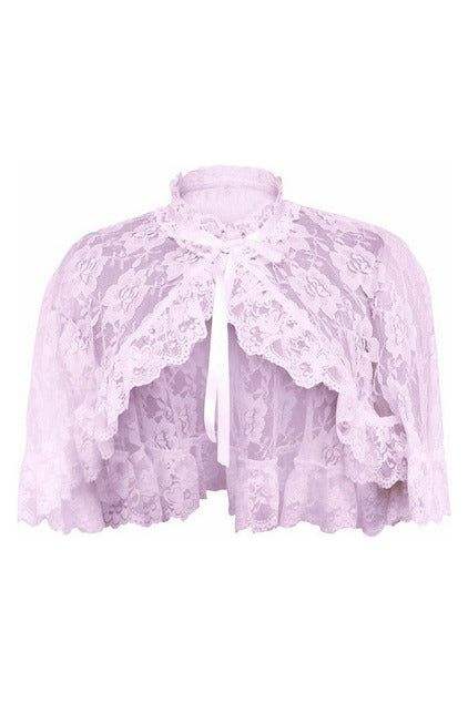 Daisy Corsets Lt Pink Lace Cape - Daisy Corsets - Flyclothing LLC