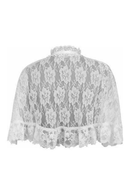 Daisy Corsets White Lace Cape - Daisy Corsets