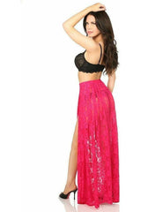 Daisy Corsets Sheer Fuchsia Lace Skirt - Daisy Corsets