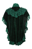 Daisy Corsets Tapered Dark Green Velvet & Lace Capelet - Daisy Corsets