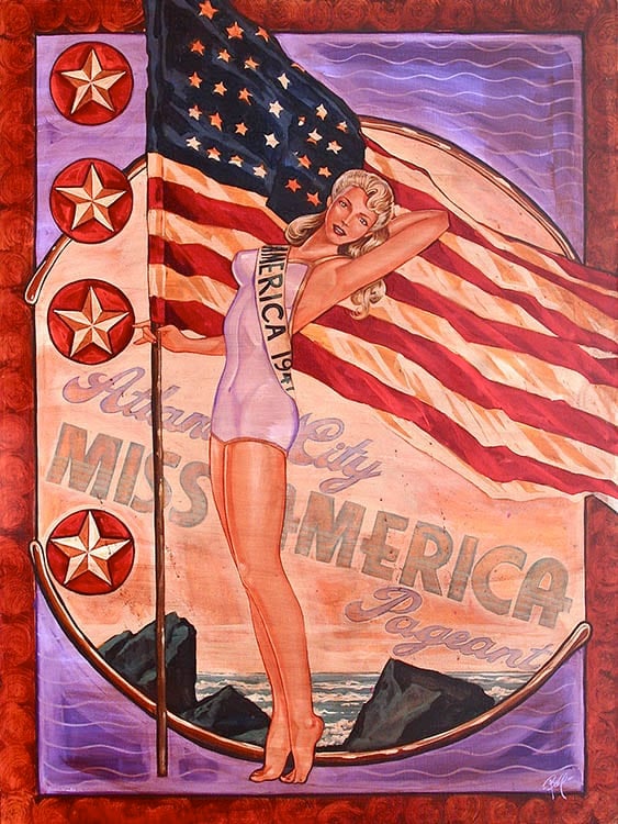 Black Market Art Company Miss America Print