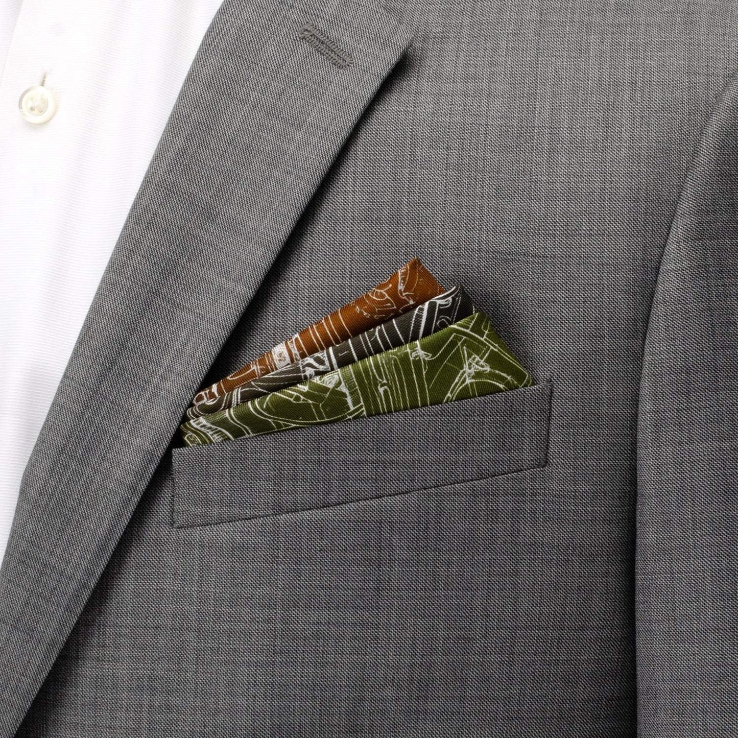 Antique Clock Gradient Pocket Square - Cufflinks.com - Flyclothing LLC