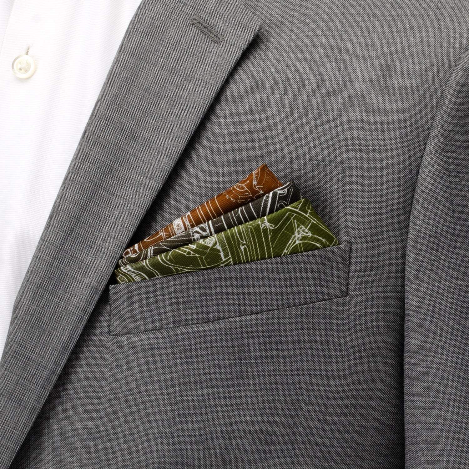 Antique Clock Gradient Pocket Square - Cufflinks.com - Flyclothing LLC