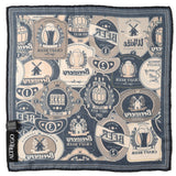 Beer Aficionado Black Multi Pocket Square