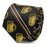 Beer Aficionado Black Striped Mens Tie - Cufflinks.com - Flyclothing LLC