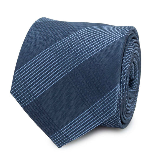Best Dad Plaid Dark Blue Men's Tie - Cufflinks.com - Flyclothing LLC