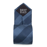 Best Dad Plaid Dark Blue Men's Tie - Cufflinks.com - Flyclothing LLC