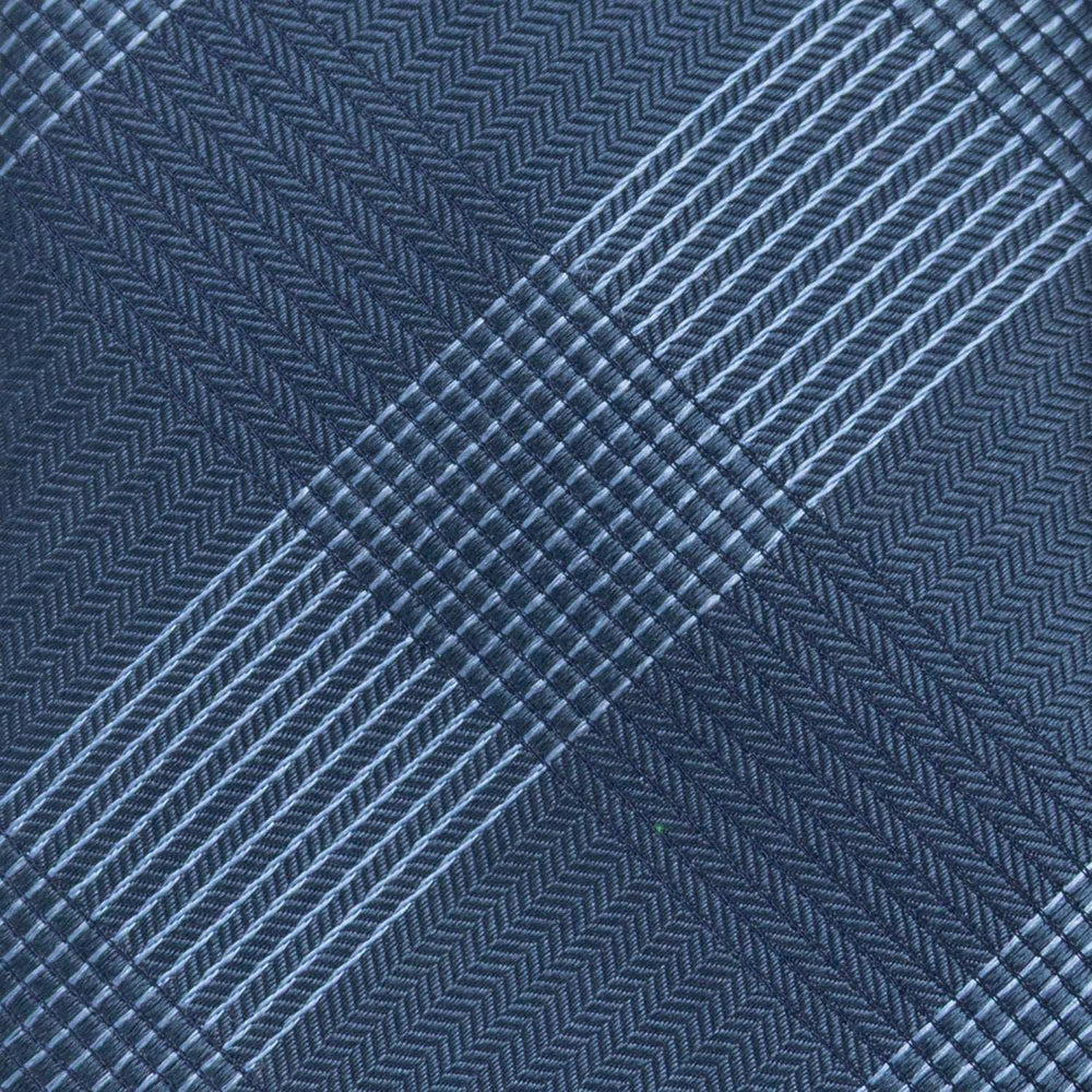 Best Dad Plaid Dark Blue Men's Tie - Cufflinks.com - Flyclothing LLC