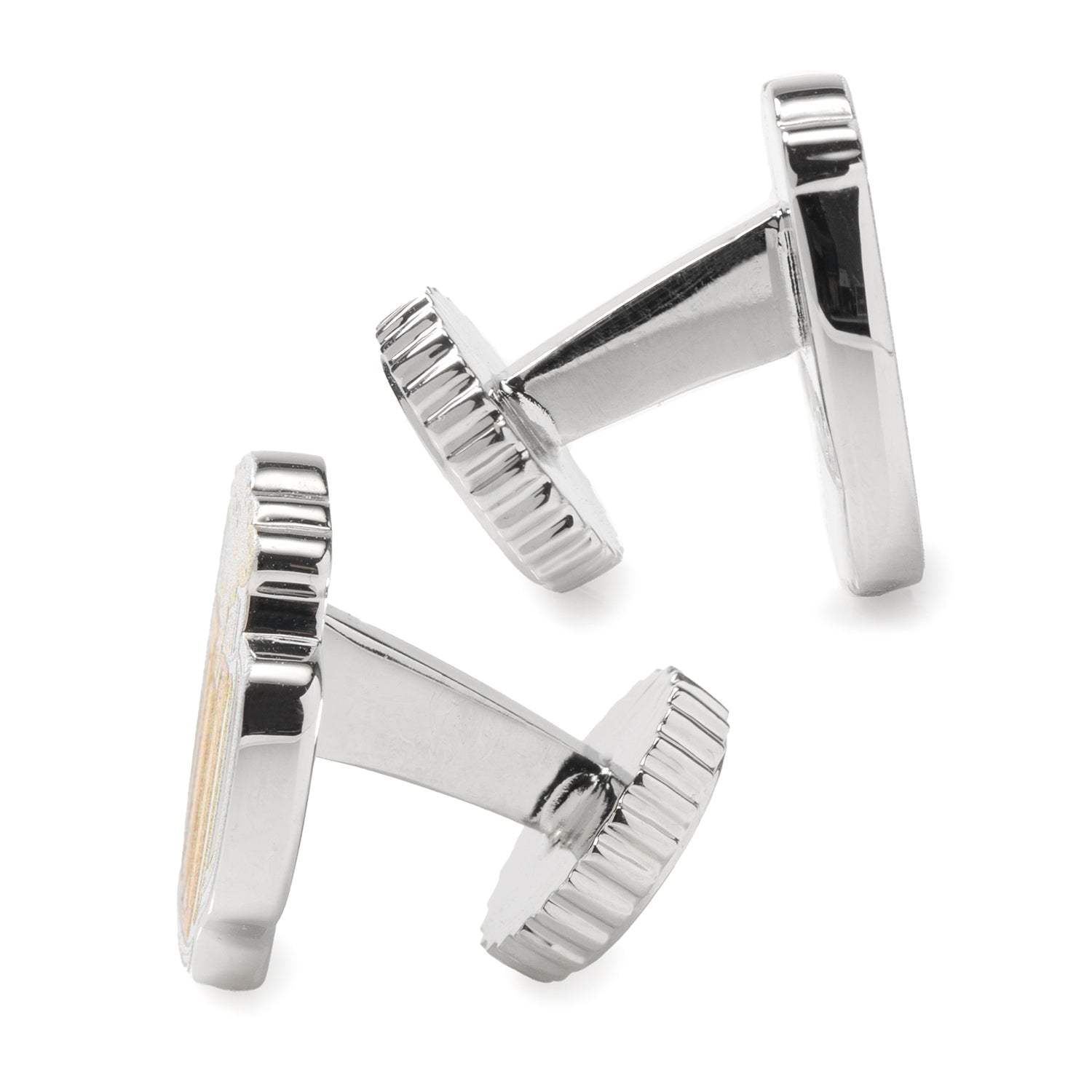 Beer Hidden Message Silver Cufflinks - Cufflinks.com - Flyclothing LLC