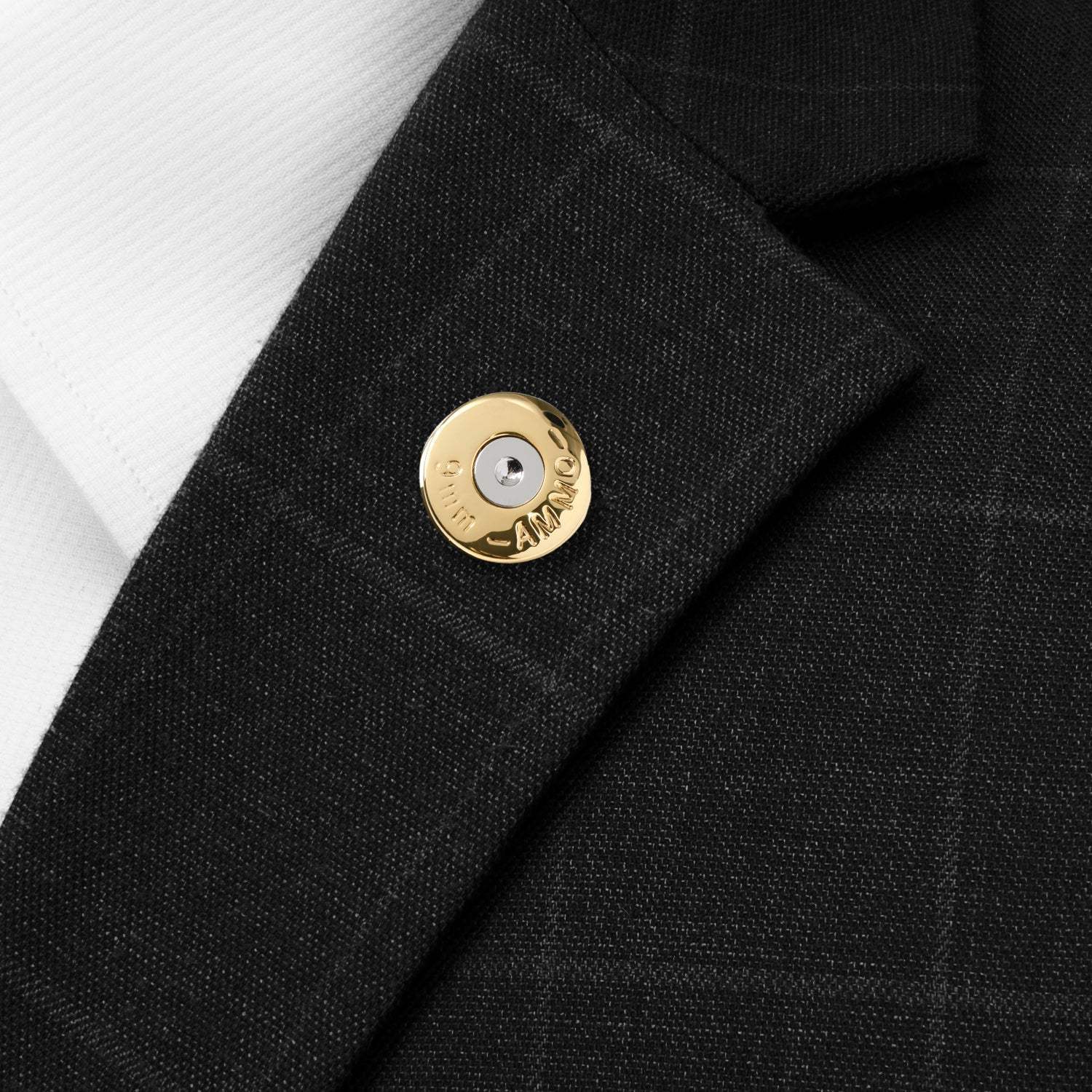 Bullet Silver Lapel Pin - Cufflinks.com - Flyclothing LLC