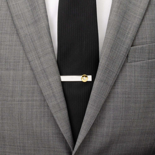 Bullet Silver Tie Bar - Cufflinks.com - Flyclothing LLC