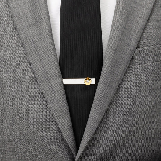 Bullet Silver Tie Bar