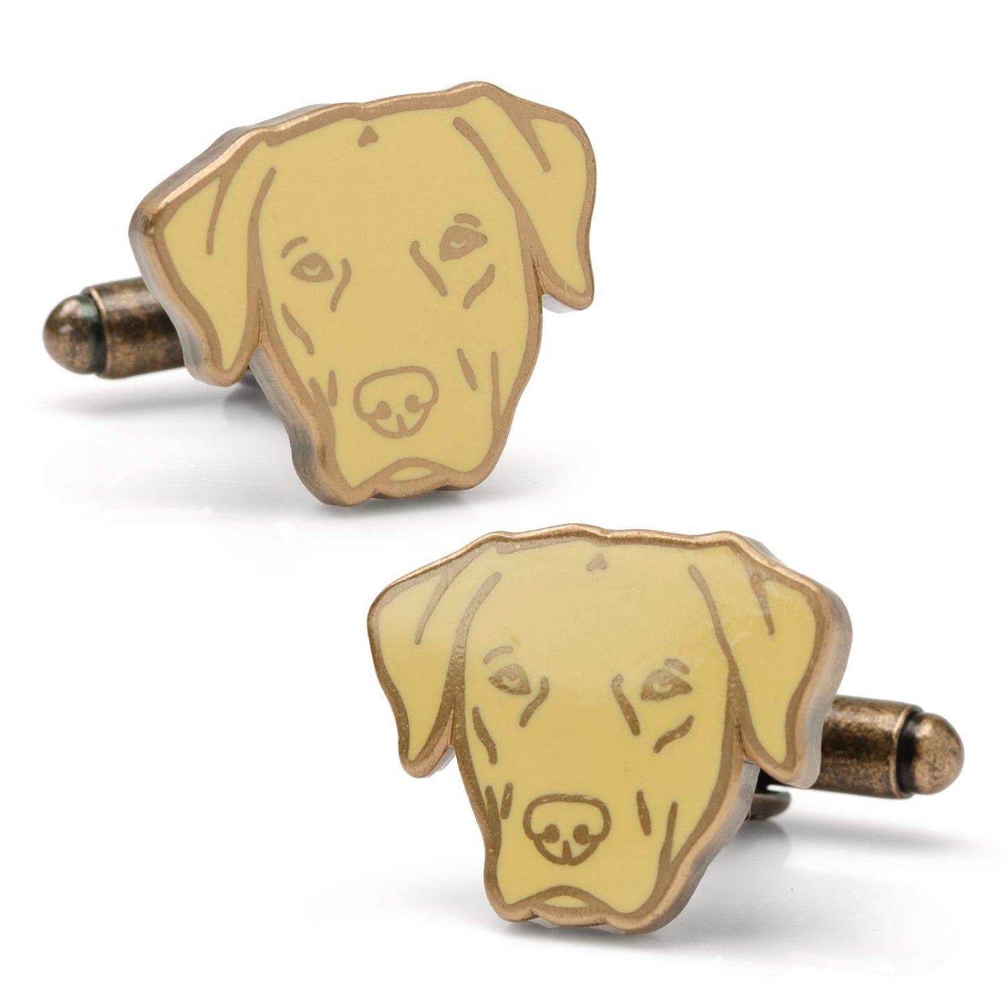 Yellow Labrador Cufflinks - Cufflinks.com - Flyclothing LLC