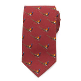 Pheasant Burgundy Men's Tie - Cufflinks.com - Flyclothing LLC