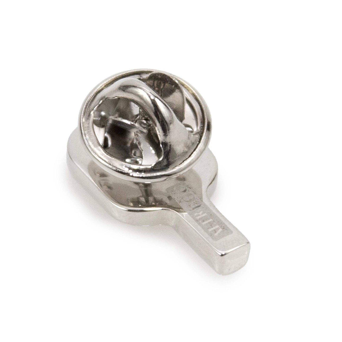Pickleball Racket Silver Lapel Pin - Cufflinks.com - Flyclothing LLC