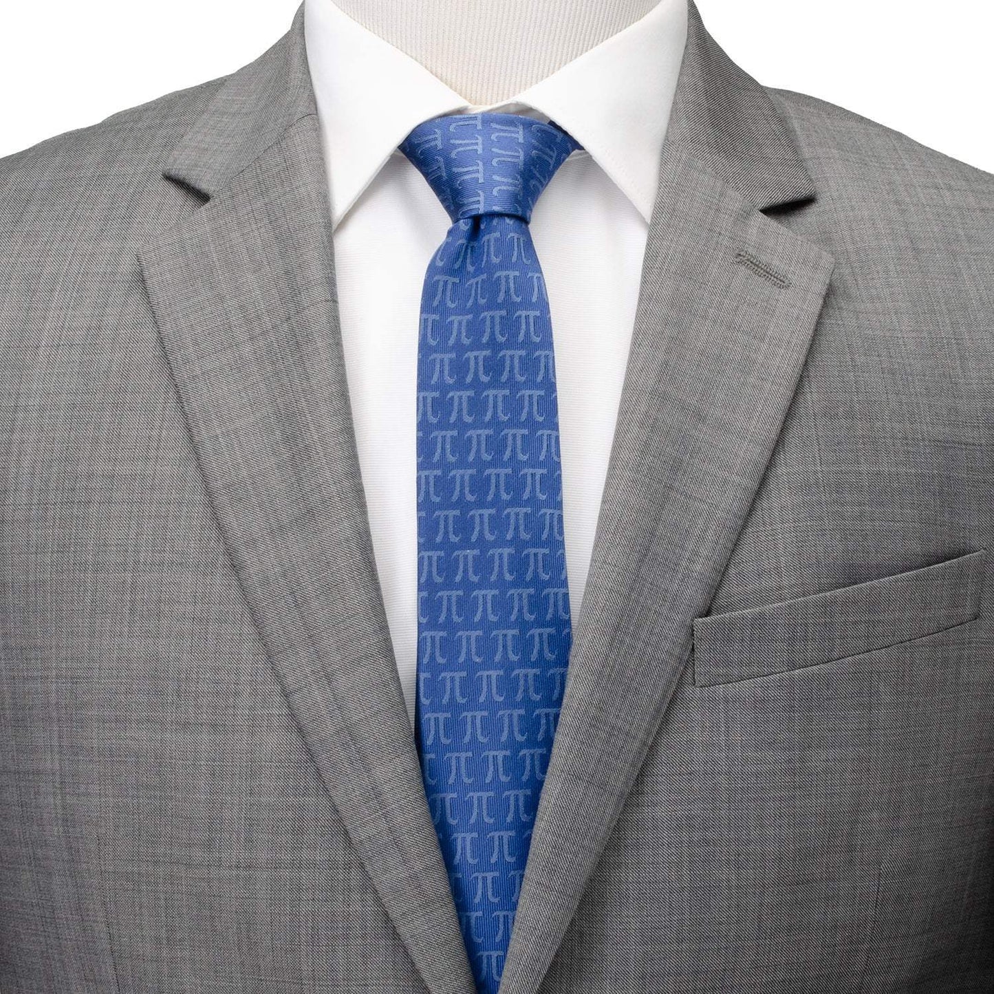 Pi Mathematics Symbol Blue Men's Tie - Cufflinks.com - Flyclothing LLC