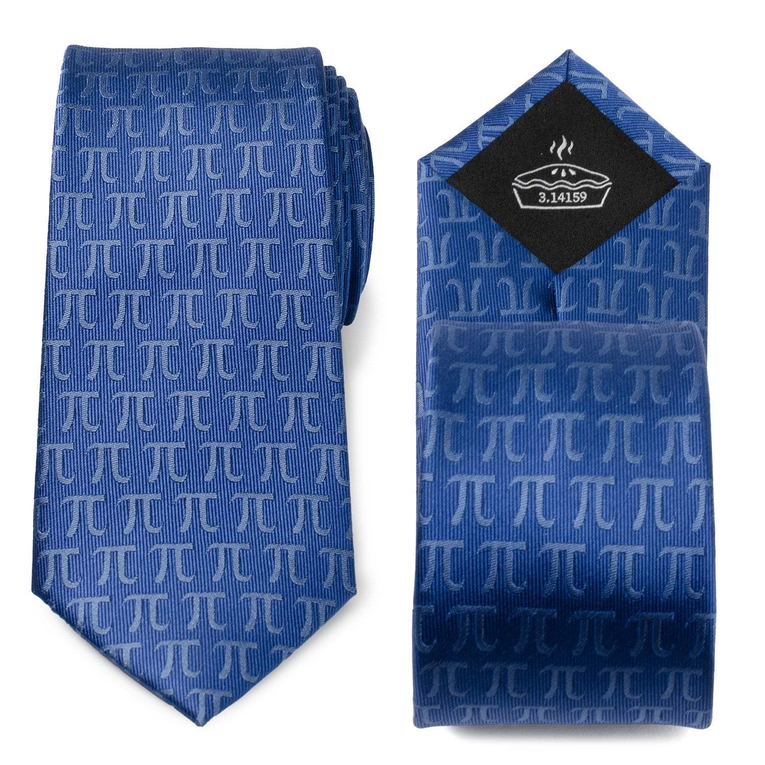 Pi Mathematics Symbol Blue Men's Tie - Cufflinks.com - Flyclothing LLC