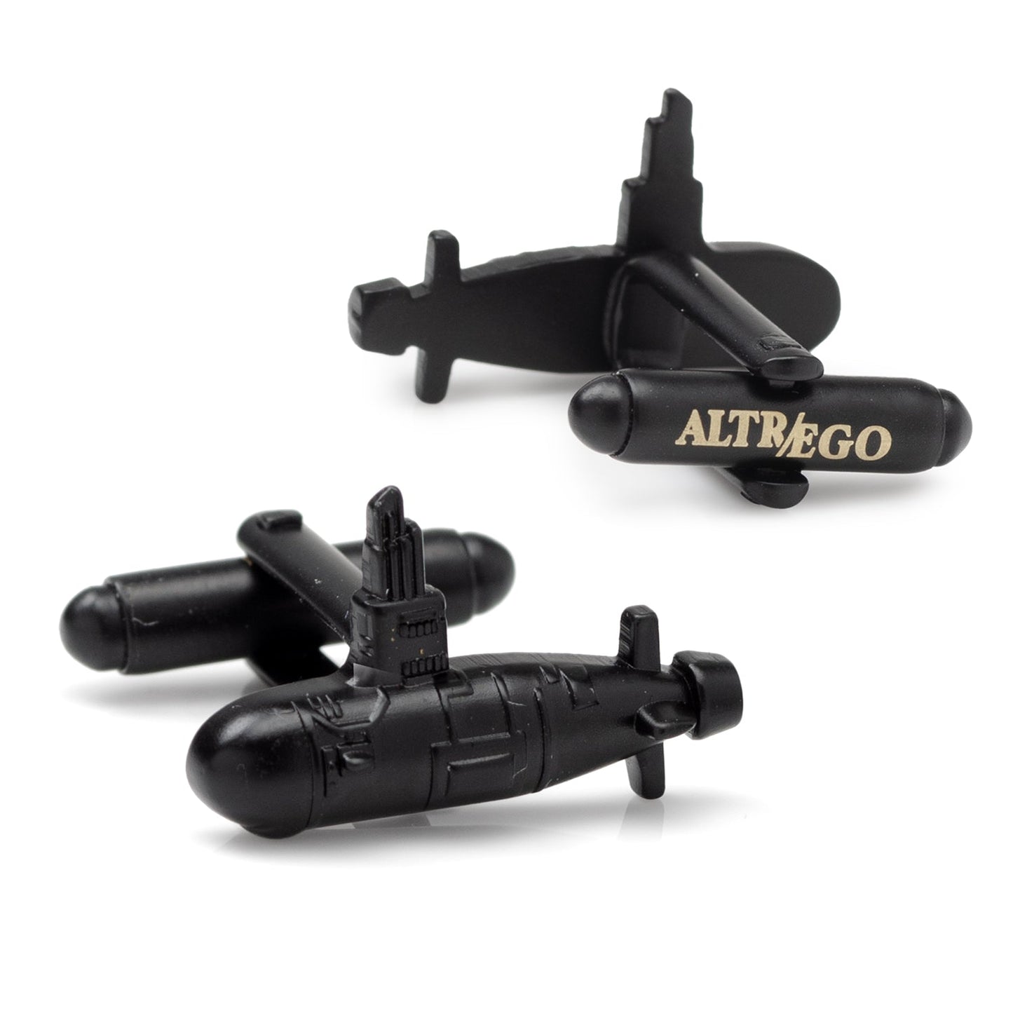 US Submarine Black 3D Cufflinks - Cufflinks.com - Flyclothing LLC