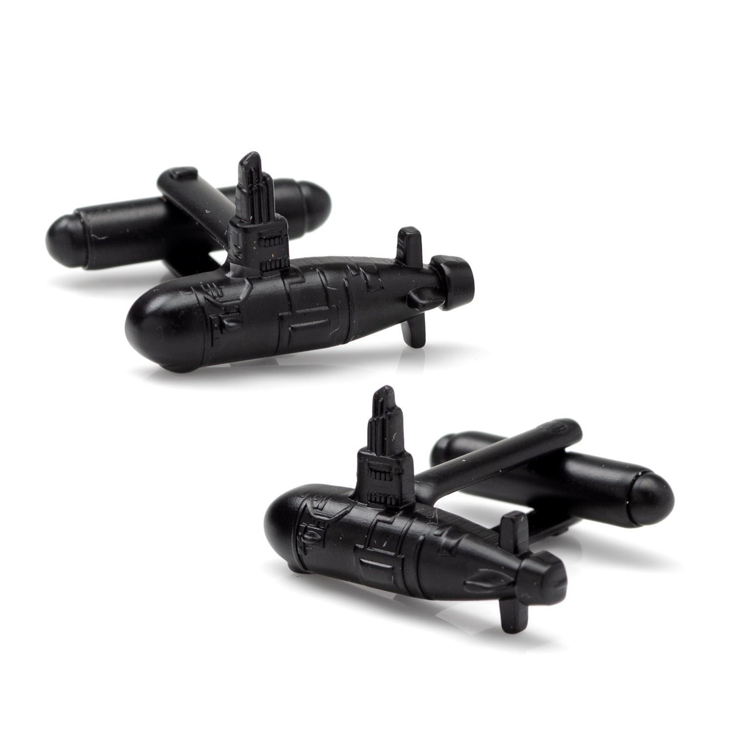 US Submarine Black 3D Cufflinks - Cufflinks.com - Flyclothing LLC