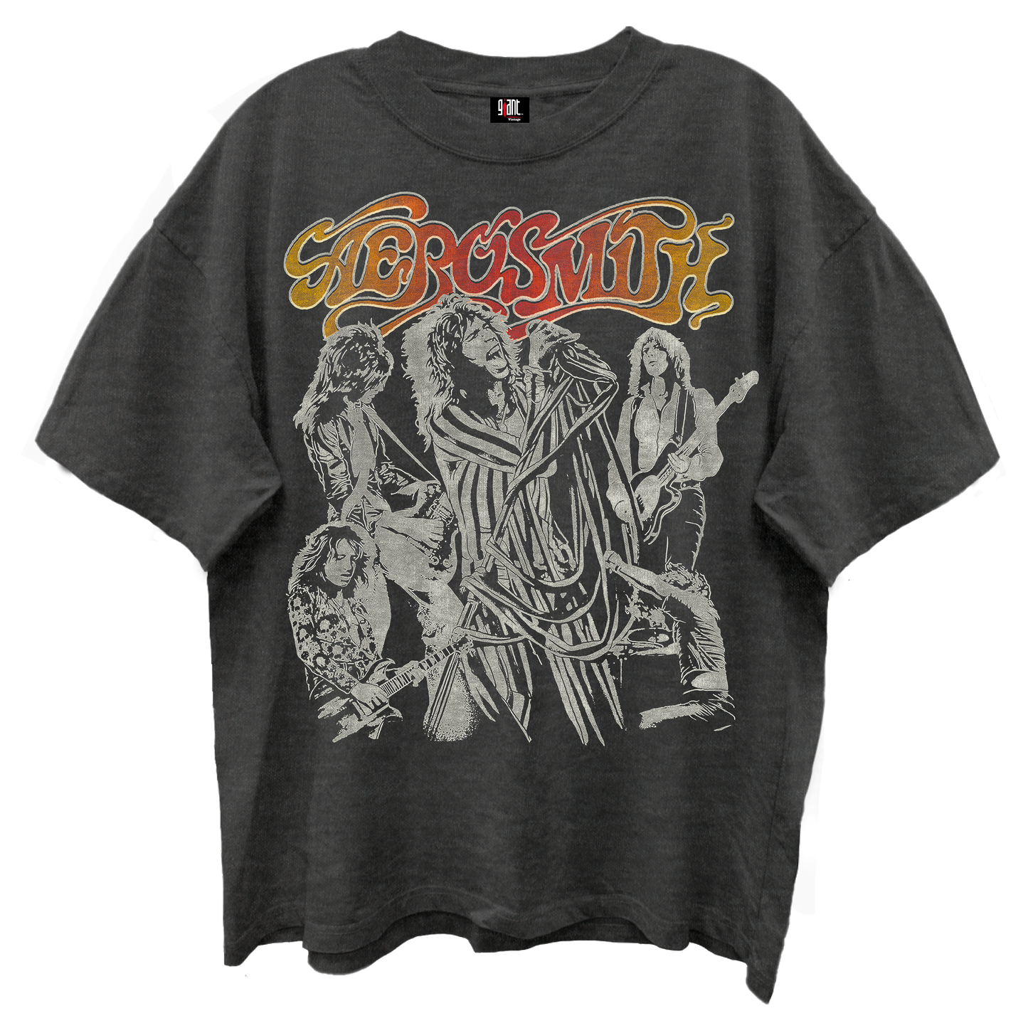 AEROSMITH TOYS IN THE ATTIC 1975 VINTAGE BLACK TOUR T-SHIRT/GIANT VINTAGE