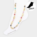 Evil Eye Metal Elephant Link Anklet - Madeline Love - Flyclothing LLC